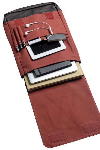 KAFT Uniszex vízlepergető hátizsák bőrrészletekkel női