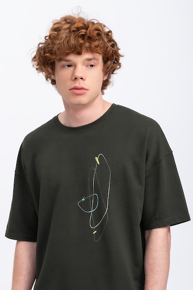 KAFT Тениска Plabo с абстрактна шарка Мъже