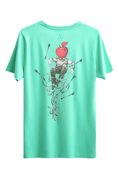KAFT Унисекс тениска Apple с фигурална щампа Мъже