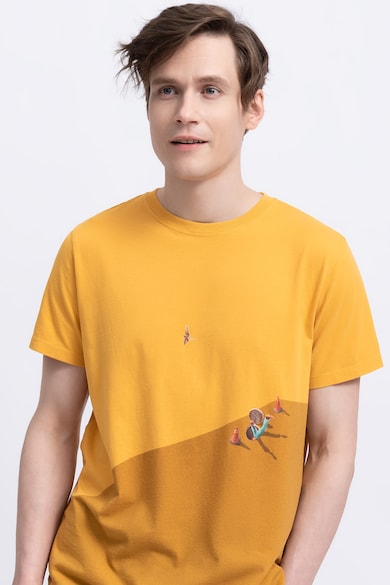 KAFT Унисекс двуцветна памучна тениска Мъже