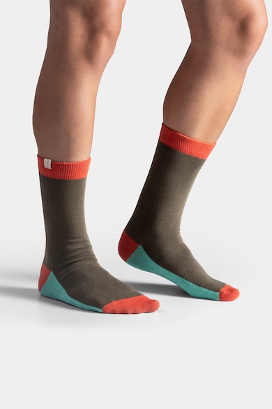 KAFT Унисекс дълги чорапи с дизайн с цветен блок Жени