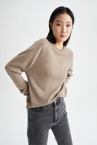 DeFacto Фино плетен пуловер с реглан ръкави Жени
