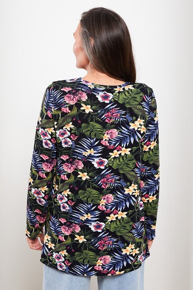 LC WAIKIKI Pulover tricotat fin cu imprimeu floral Femei