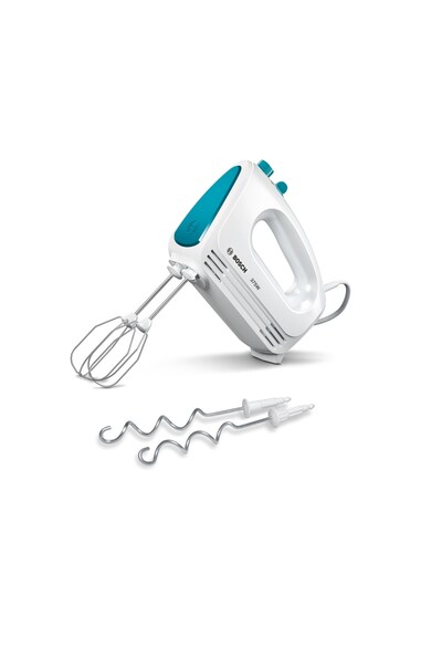 BOSCH Mixer de mana  , 375W, 4 viteze + Turbo, Alb/Albastru Femei