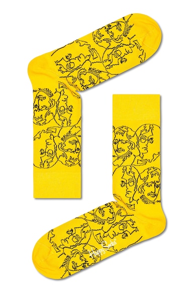 Happy Socks Beatles-mintás zokni szett - 4 pár férfi