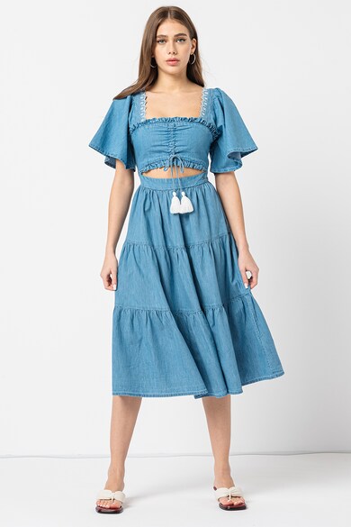 Pepe Jeans London Rochie midi stratificata Aitana Femei