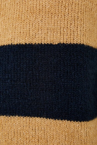 KOTON Csíkos gyapjútartalmú pulóver női
