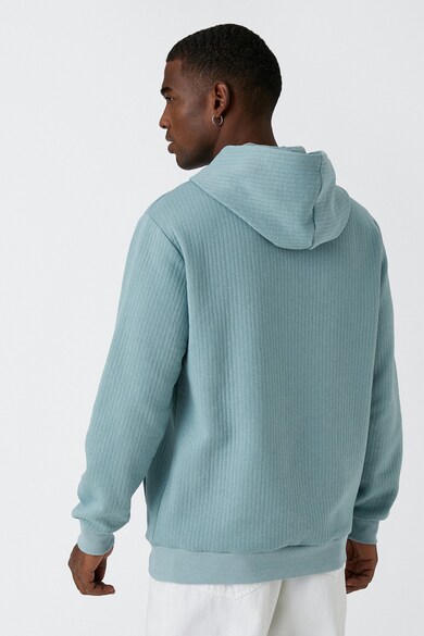 KOTON Kapucnis pulóver feliratos mintával férfi