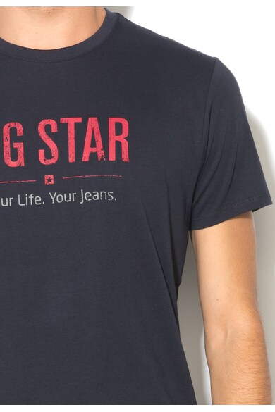 Big Star Тъмносиня тениска с лого Мъже