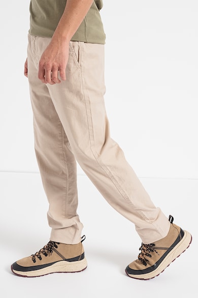 GUESS Pantaloni din amestec de in cu talie elastica Barbati