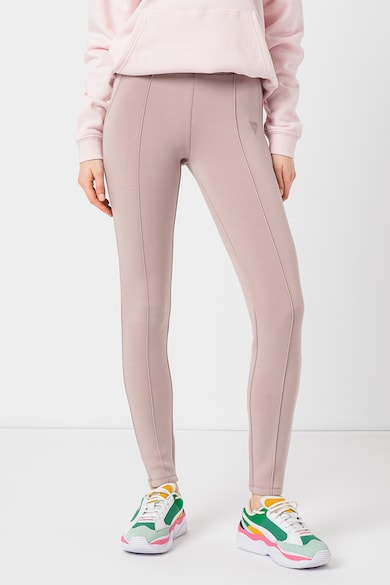 Colanti cu talie inalta si logo pentru fitness GUESS (V3RB17-K7UW2-G4Q9 ...