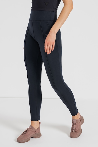 Colanti cu talie inalta si logo pentru fitness GUESS (V3RB17-K7UW2-G7FQ ...