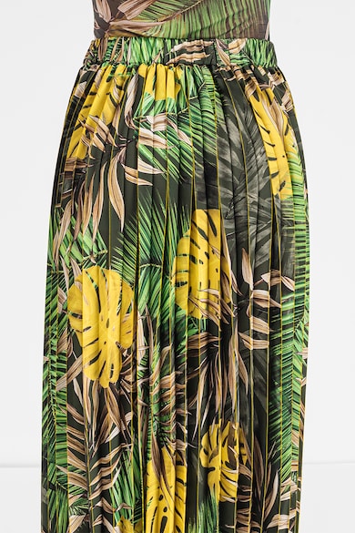 GUESS Плисирана пола с тропическа шарка Жени