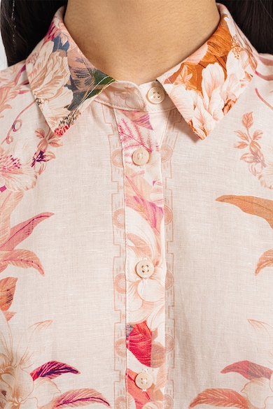 GUESS Флорална риза с лен Жени