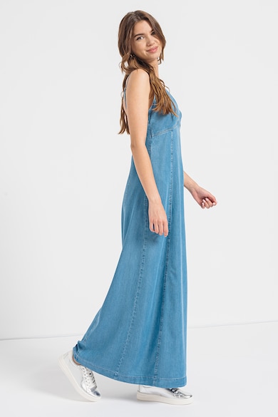 GUESS Rochie maxi de denim cu slit Femei