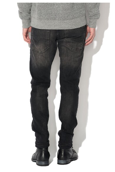 Jack & Jones Jeansi slim fit negri cu aspect decolorat Glenn Barbati