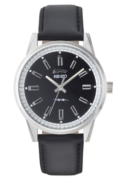 Kenzo Часовник 70 в черно и сребристо Мъже