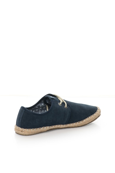 Pepe Jeans London Espadrile bleumarin de piele intoarsa cu siret Tourist Basic Barbati