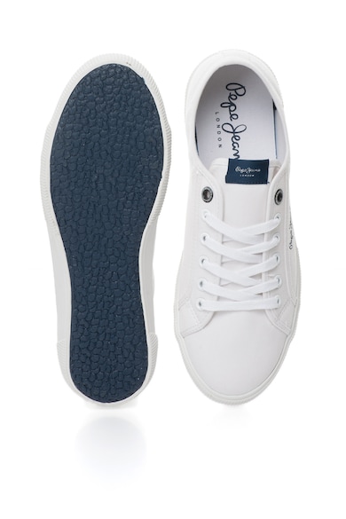 Pepe Jeans London Бели спортни обувки с лого Мъже