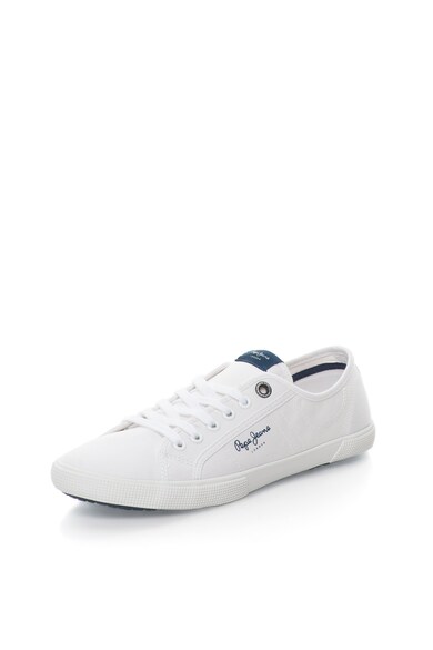 Pepe Jeans London Бели спортни обувки с лого Мъже