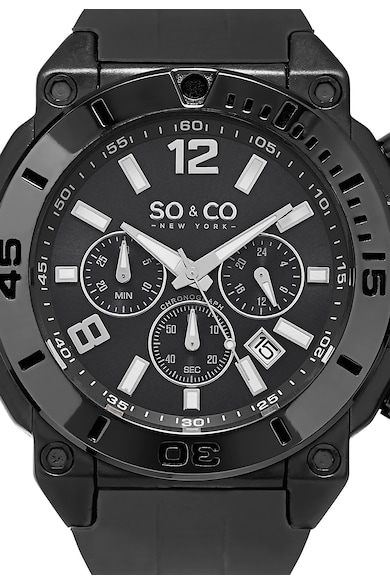 SO&CO New York Yacht Timer Sötétszürke Chrono Karóra 0 férfi