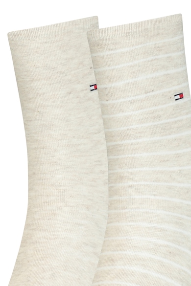 Tommy Hilfiger Csíkos és egyszínű rövid szárú zokni szett - 2 pár női