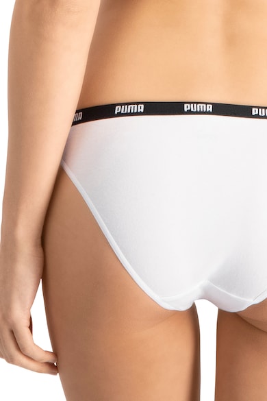 Puma Set de chiloti tanga cu banda logo in talie - 2 perechi Femei