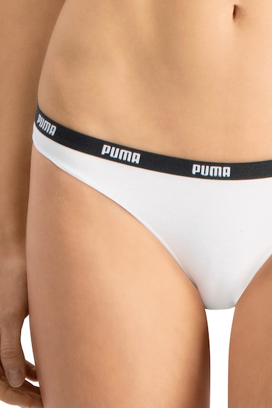 Puma Set de chiloti tanga din amestec de bumbac si modal - 2 perechi Femei