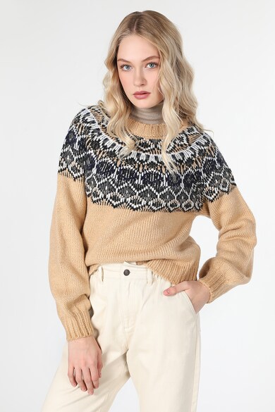 COLIN'S Десениран пуловер с овално деколте Жени