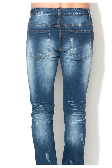 Zee Lane Denim Kék Szaggatott & Foltos Hatású Farmernadrág férfi