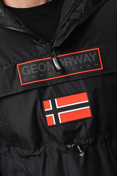 Geo Norway Bruno kapucnis bebújós télikabát logórátéttel férfi