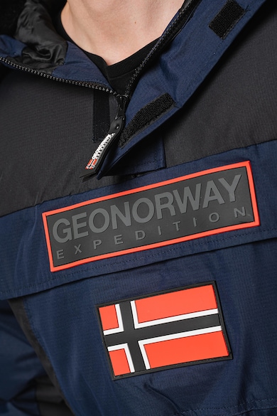 Geo Norway Bruno kapucnis bebújós télikabát logórátéttel férfi