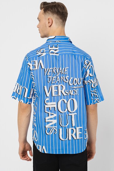 Versace Jeans Couture Памучна риза Pop с къси ръкави Мъже