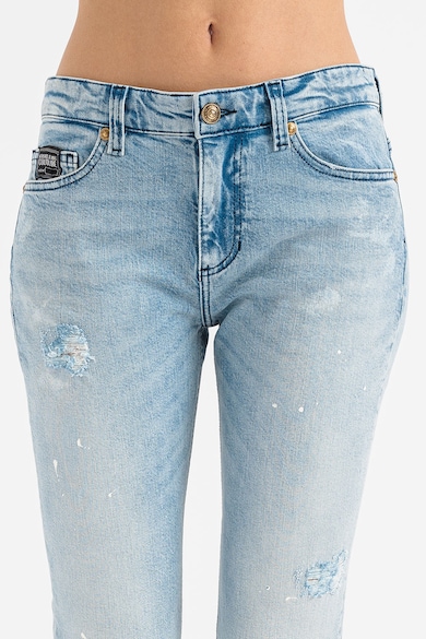Versace Jeans Couture Прилепнали дънки с протрити зони Жени