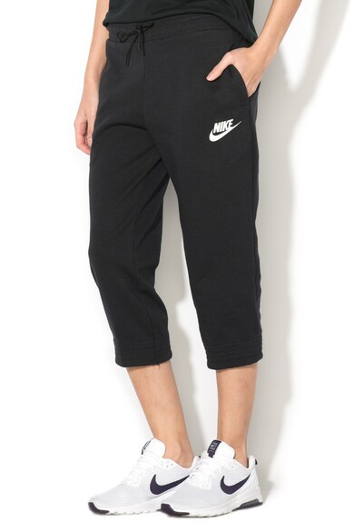 Nike Pantaloni sport 3/4 cu banda elastica in talie si buzunare Femei