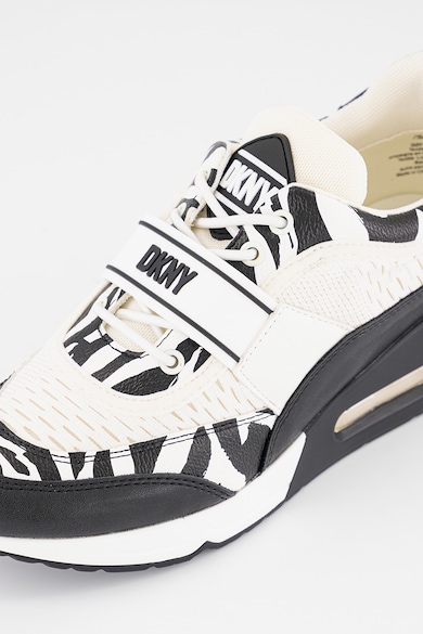 DKNY Pantofi sport cu talpa wedge si insertii din material textil Aisin Femei