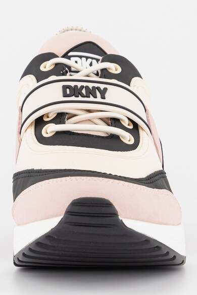 DKNY Pantofi sport cu talpa wedge si model colorblock Aislin Femei