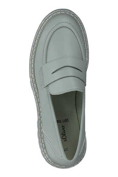 s.Oliver Pantofi loafer de piele ecologica cu cusaturi contrastante Femei
