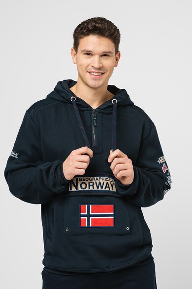 Geographical Norway GYMCLASS Lady - Felpa da Donna con Cappuccio e Tasche, a Maniche Lunghe, Casual (Blu Reale, S Geographical Norway GYMCLASS Lady - Felpa da Donna con Cappuccio e Tasche, a Maniche Lunghe, Casual (Blu Reale, S