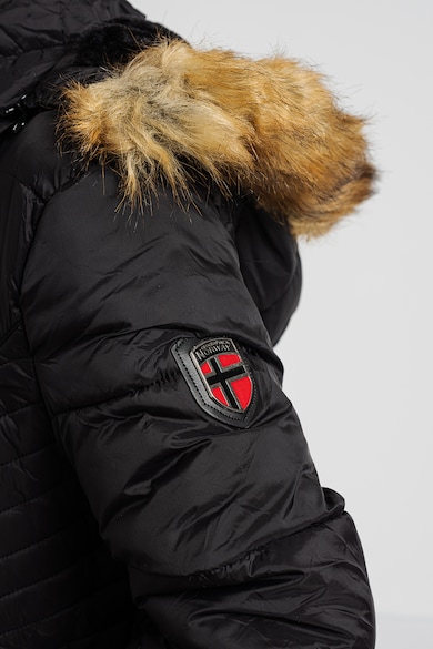 Geographical Norway Abeille bélelt télikabát kapucnival női