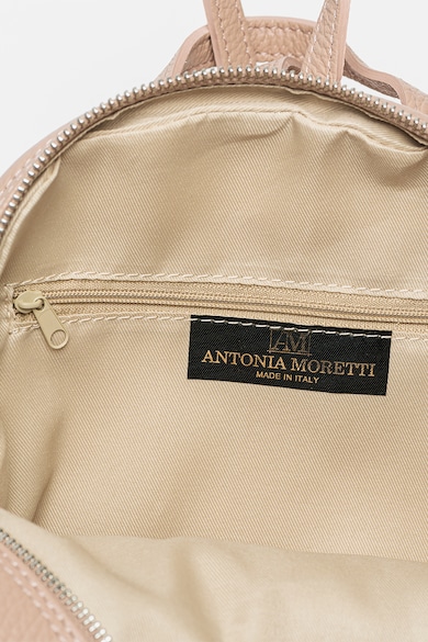 Antonia Moretti Bőr hátizsák steppelt részletekkel női