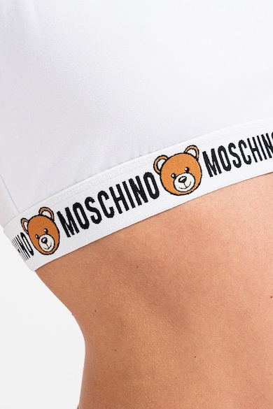 Moschino Спортно бюстие с лого Жени
