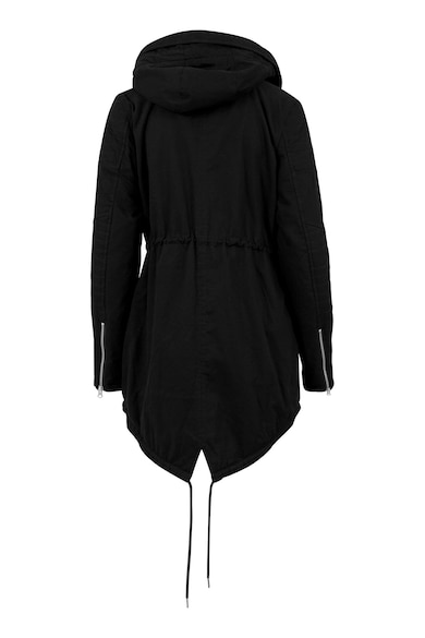 Urban Classics Aszimmetrikus kapucnis kabát női