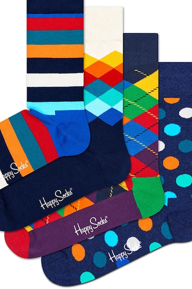 Happy Socks Десенирани дълги чорапи - 4 чифта Жени