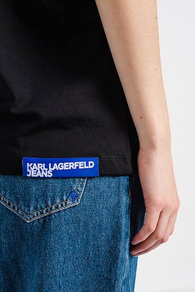 KARL LAGERFELD JEANS Logómintás organikuspamut póló női