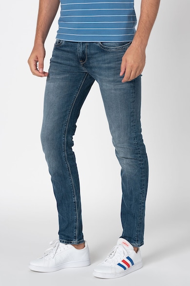 Pepe Jeans London Blugi slim fit cu aspect decolorat Hatch Barbati