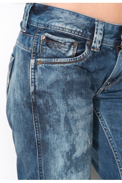 Pepe Jeans London Сини дънки със захабен ефект Жени