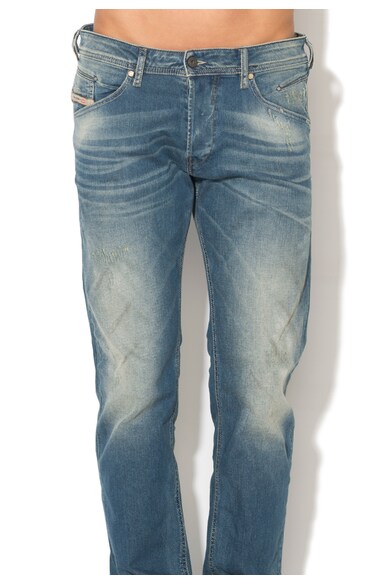 Diesel Jeansi conici albastri cu aspect deteriorat Belther Barbati