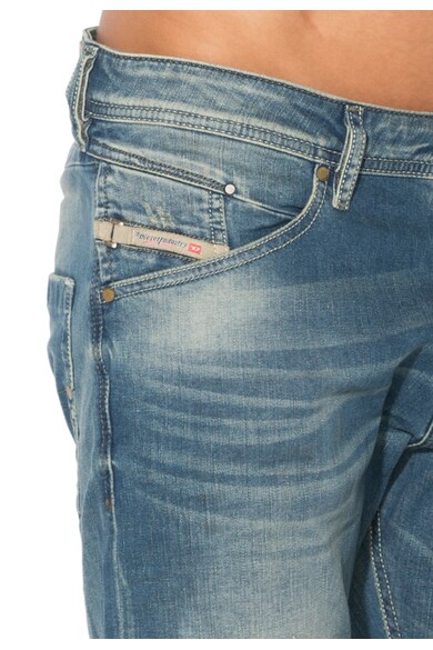 Diesel Jeansi conici albastri cu aspect deteriorat Belther Barbati
