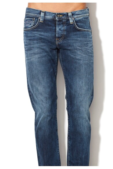 Pepe Jeans London Jeansi slim fit albastri cu aspect decolorat Cane Barbati